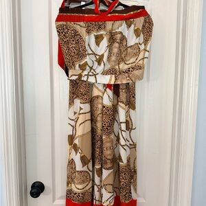 New York & Company Rope and Animal Print Dress